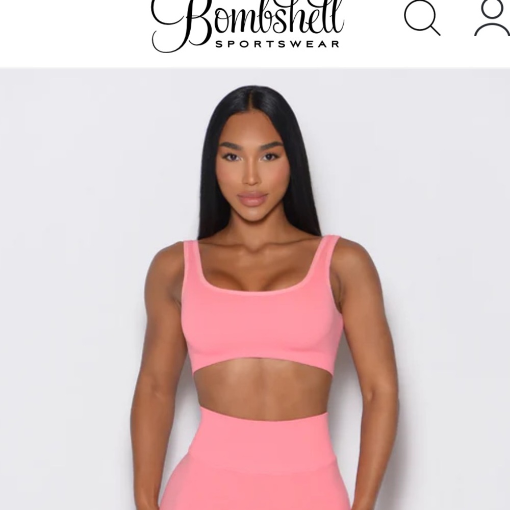 Bombshell Sportswear Pink Sports Bra